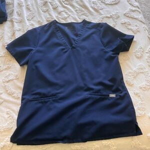 Figs Navy Top L